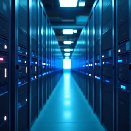 The image shows a laptop displaying a web page with various hosting provider options for Best US Web Hosting Reviews Explained.