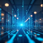 The image shows a laptop displaying website building tools, representing choosing your perfect online home and hosting.