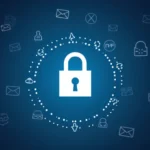 The image shows a diverse collection of digital devices and icons representing options for finding the best web and email hosting.